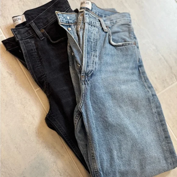 2 pairs of AGOLDE jeans - Picture 2 of 11